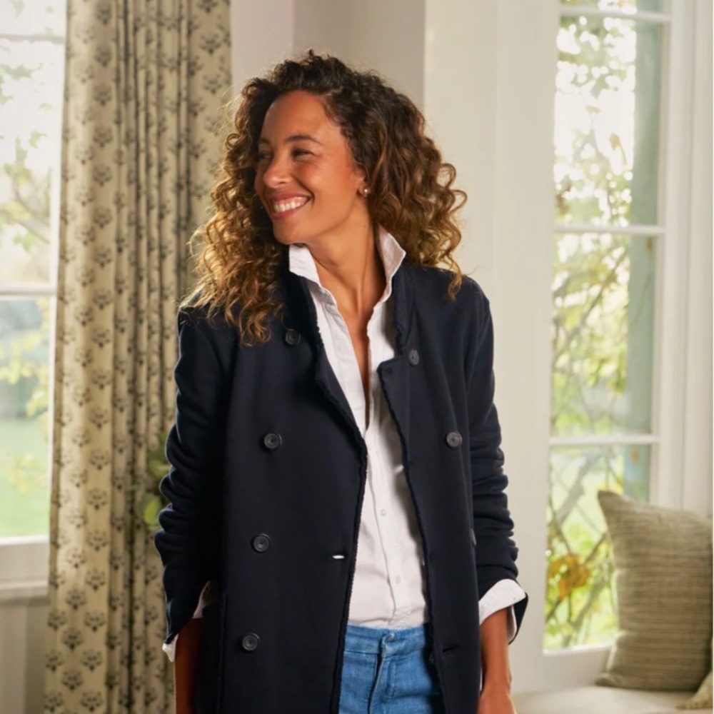 Frank & Eileen Navy Pea Coat